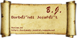 Borbándi Jozafát névjegykártya